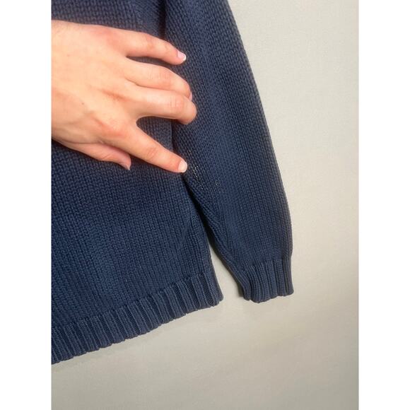 Vintage Unisex Kids Polo Ralph Lauren Navy American Flag Sweater Sz Small 6 - Picture 6 of 16